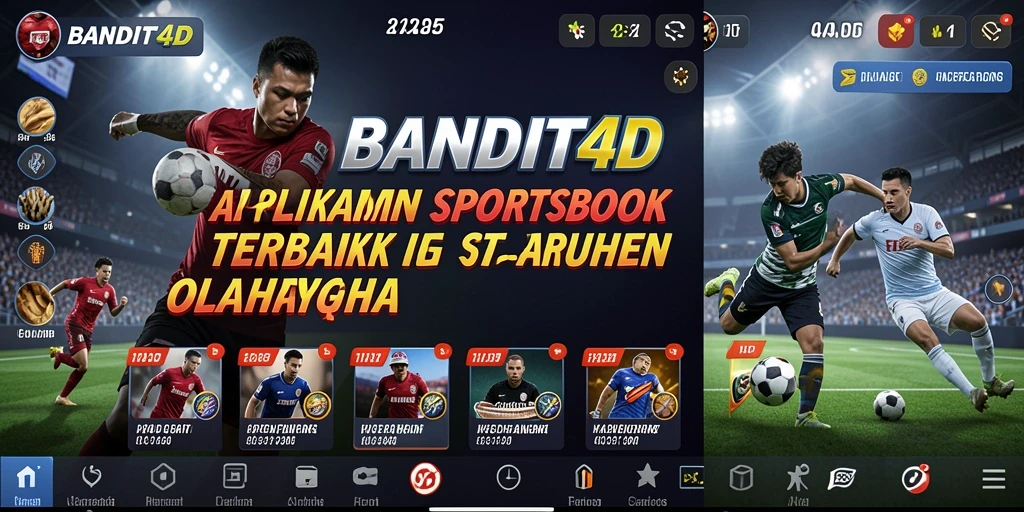 Tampilan utama BANDIT4D dengan berbagai pilihan taruhan olahraga.