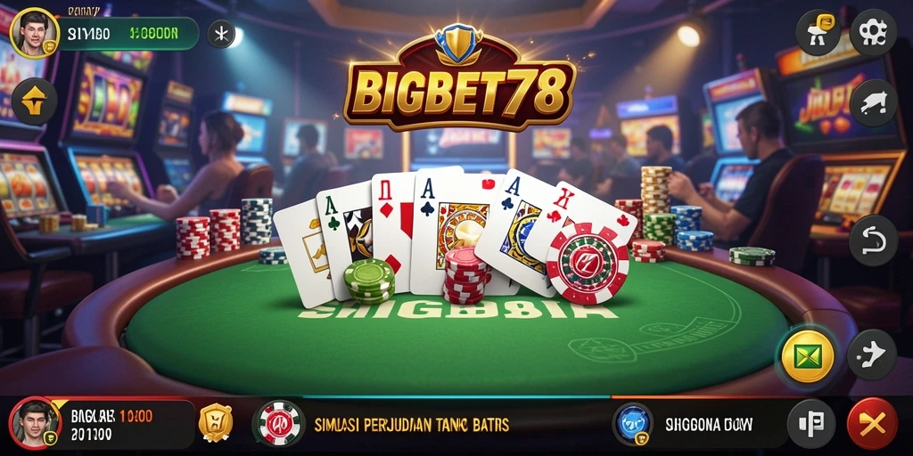 Tampilan permainan mendebarkan dan menarik pada BIGBET78.