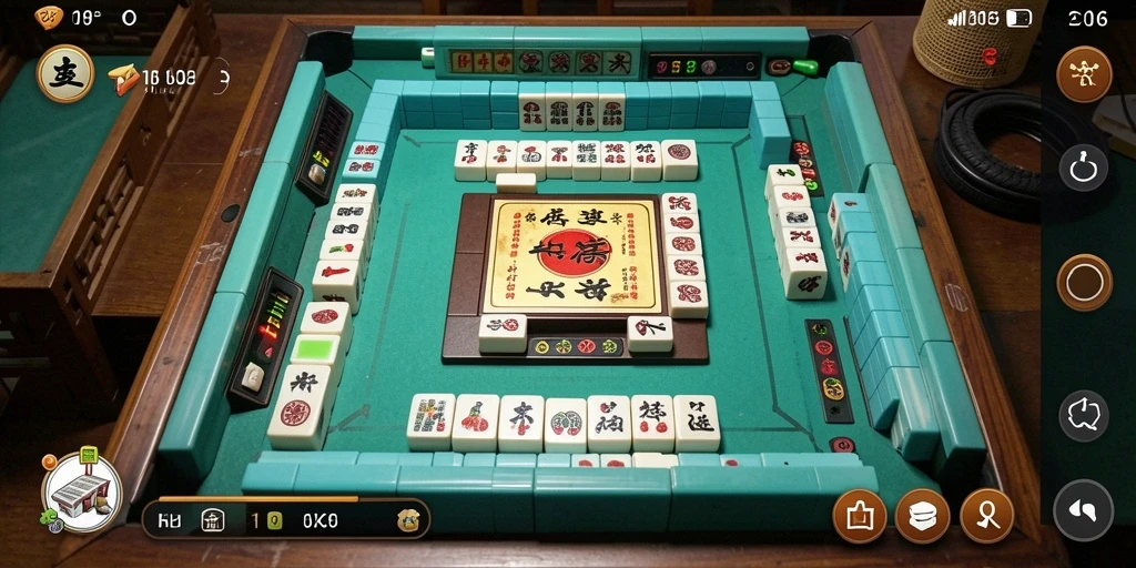 Tampilan layar game D06 yang menampilkan aksi Mahjong yang seru.