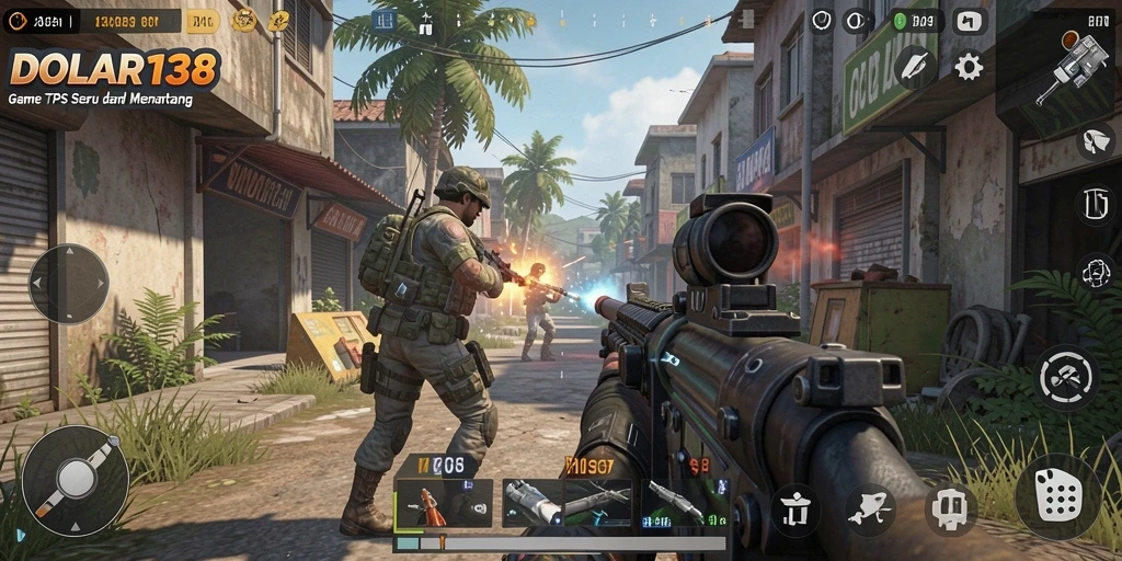 Screenshot gameplay DOLAR138 yang menampilkan aksi seru di medan perang.
