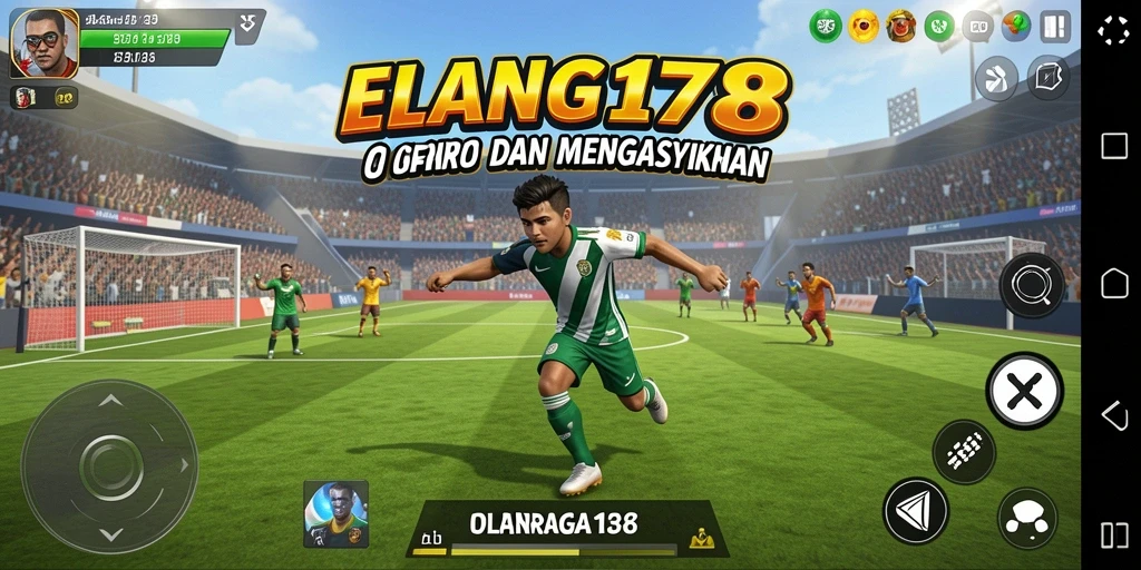 Tampilan permainan <strong>ELANG178</strong> yang sangat menarik dengan aksi olahraga seru.