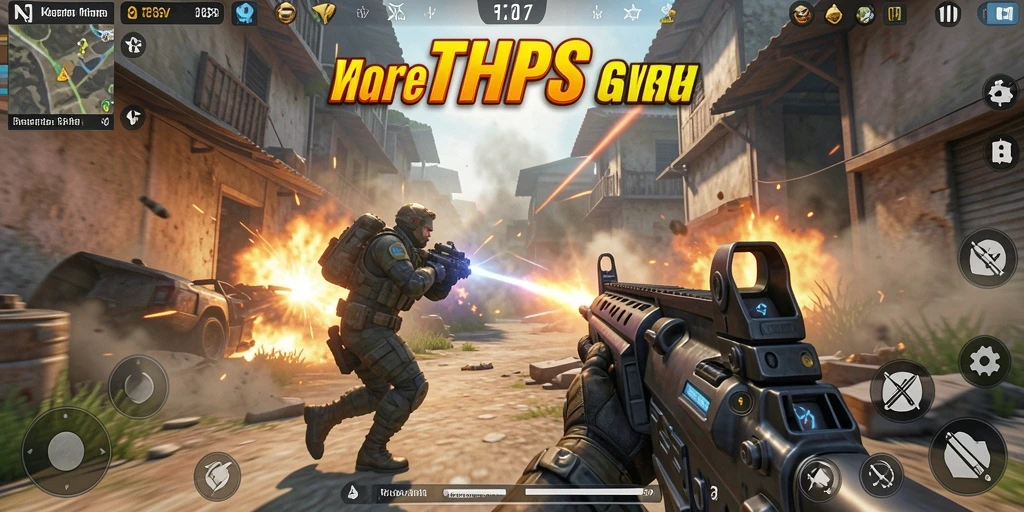 Tampilan gameplay F08 yang dinamis dan penuh aksi.