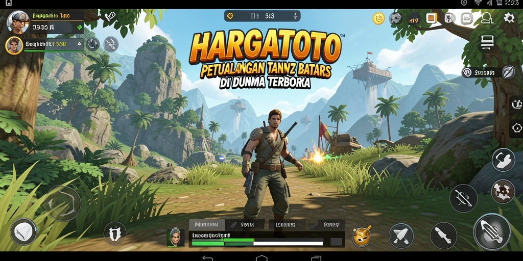 Screenshot gameplay HARGATOTO menunjukkan petualangan epik dalam dunia terbuka.