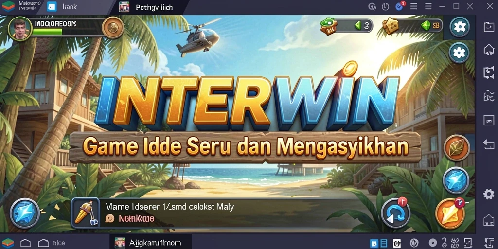 Tampilan gameplay INTERWIN yang menarik dan penuh warna.