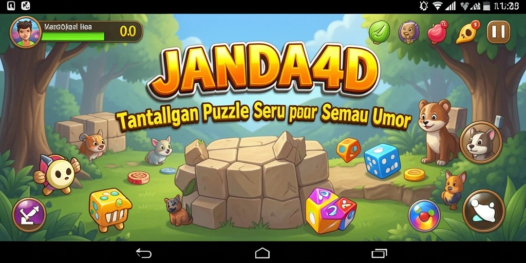 Tampilan gameplay JANDA4D yang menarik dan penuh tantangan Puzzle.