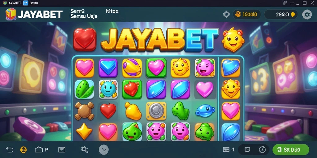 Tampilan menarik dari gameplay JAYABET yang penuh dengan aksi Match-3.