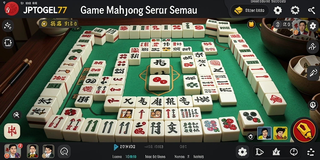 Screenshot gameplay JPTOGEL77 menampilkan tantangan seru Mahjong.