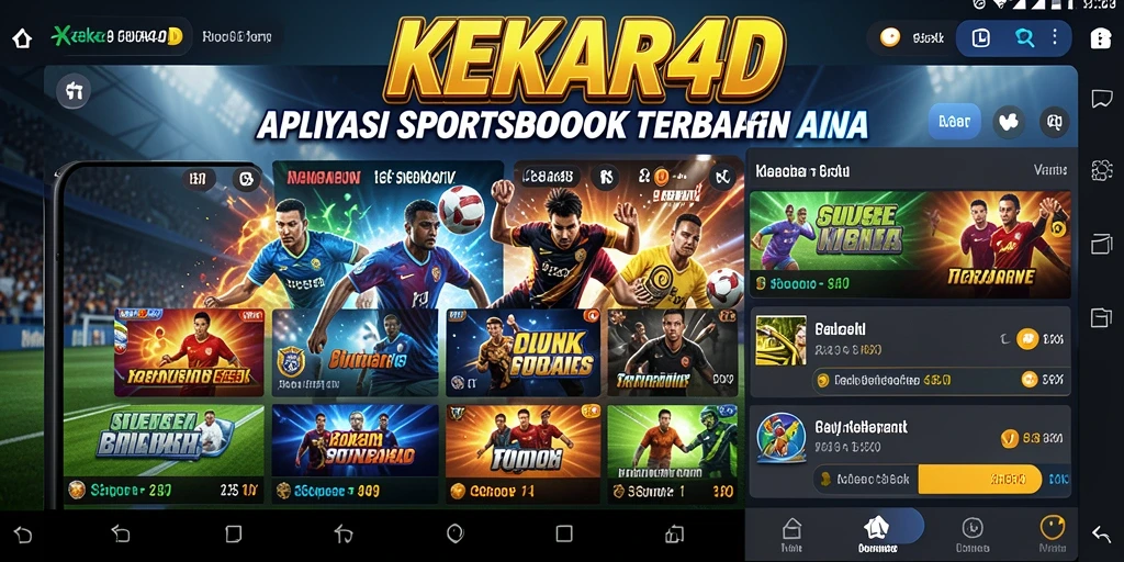 Tampilan gameplay Sportsbook yang menarik di KEKAR4D.