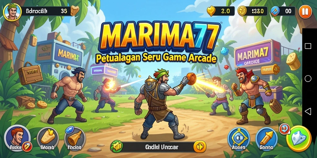 Tampilan gameplay menarik di MARIMA77 dengan aksi seru dan warna-warni.