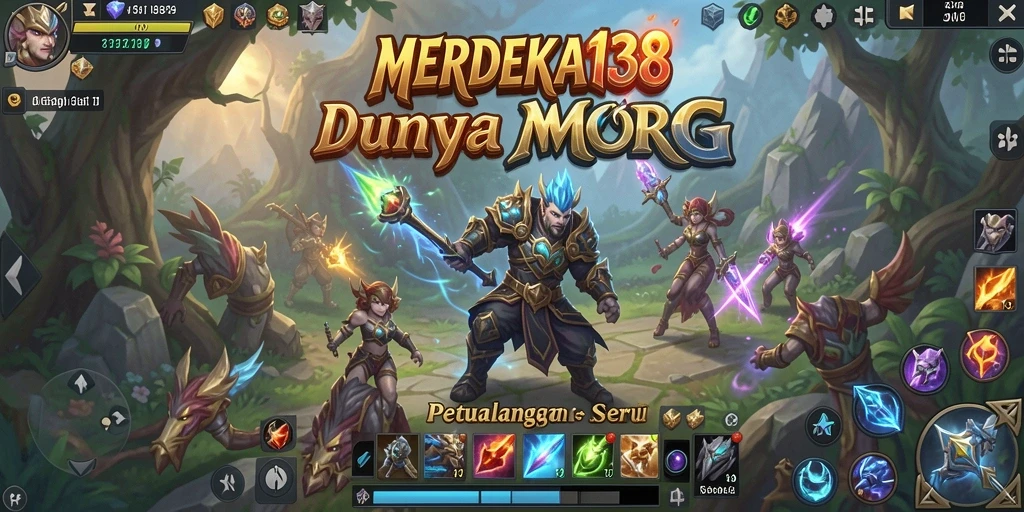 Screenshot gameplay MERDEKA138 menampilkan aksi seru dalam pertempuran MMORPG.