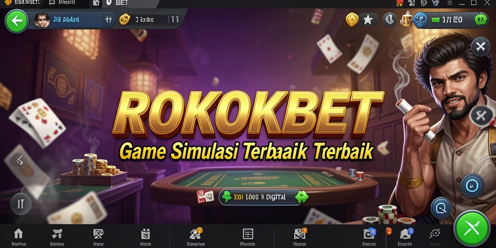 Tampilan gameplay ROKOKBET yang menarik dan interaktif.
