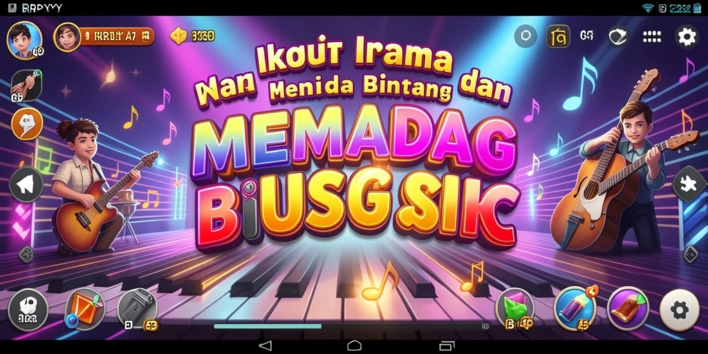 Gameplay RPYYY yang mengasyikkan dengan tantangan musik yang menarik.