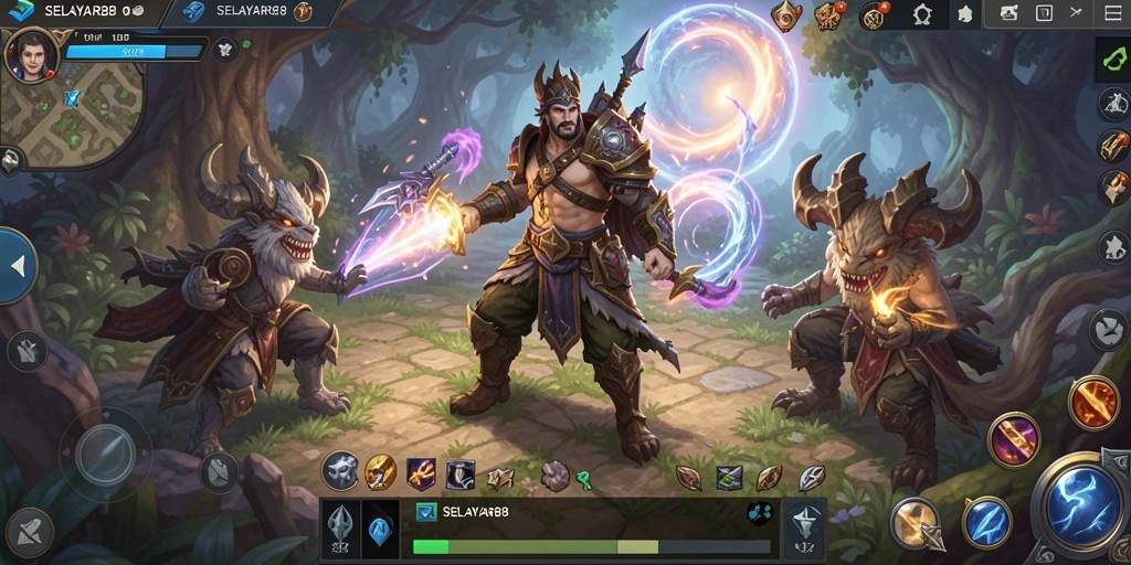 Tampilan gameplay menakjubkan dalam dunia MMORPG SELAYAR88.