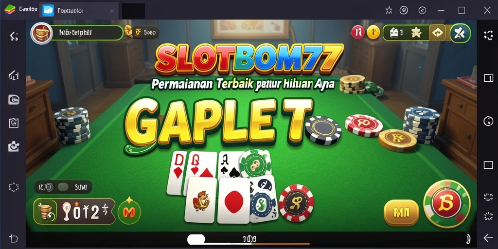 Gameplay seru dari SLOTBOM77 dalam permainan Gaple.