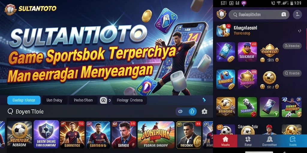 Tampilan utama SULTANTOTO yang menampilkan berbagai pilihan taruhan olahraga.