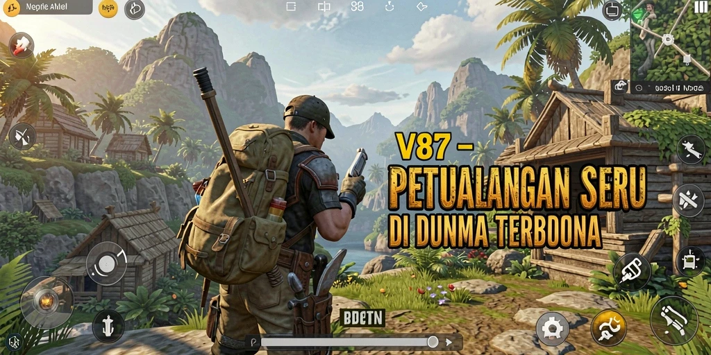 Screenshot V87 menampilkan pengalaman bermain Open World yang mendebarkan.