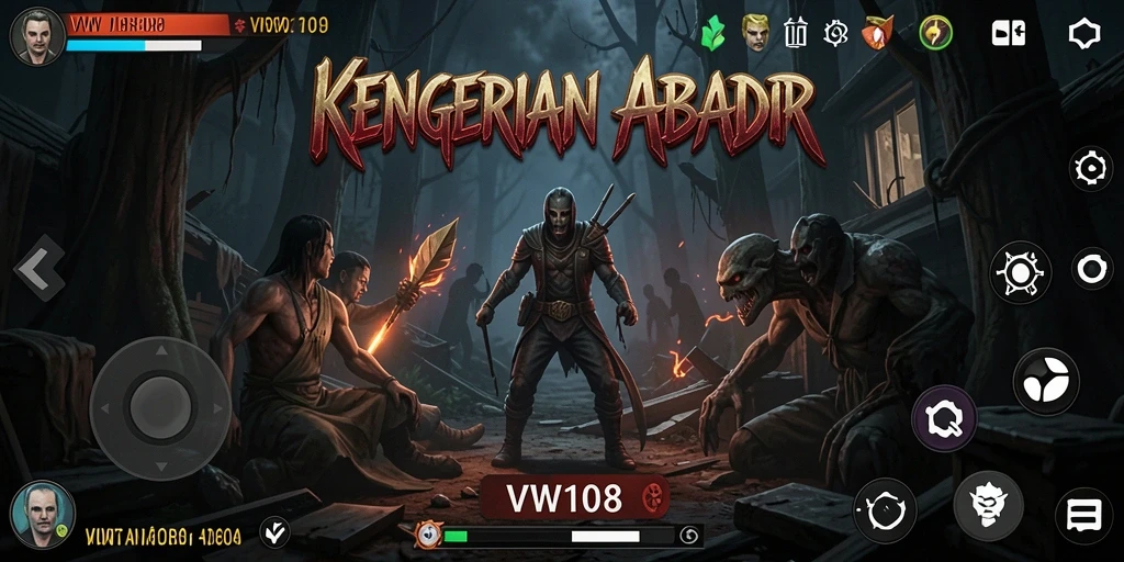Tangkapan layar VW108 menampilkan suasana creepy dan gameplay menegangkan.
